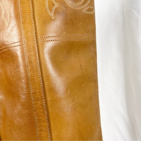 Golden Goose Pony Tall Leather Distressed Riding Boots - Picture 8 of 15